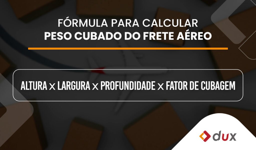 Como calcular peso cubado do frete aéreo?

A fórmula para o cálculo é a seguinte:
Altura x largura x profundidade x fator de cubagem. 